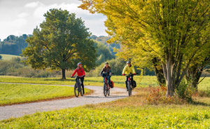 Fahrradfahren im Park